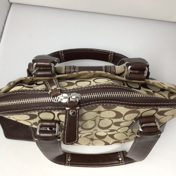 Coach satchel shoulder bag handbag cloth - Picture 3 of 9